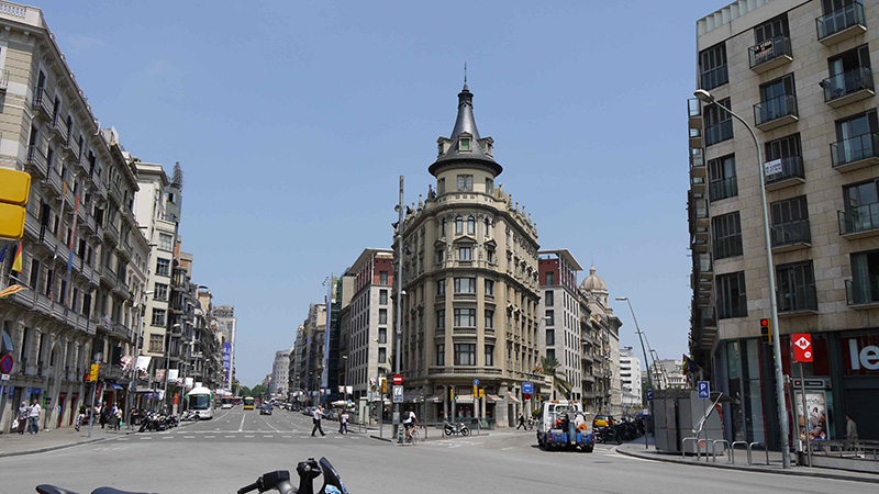 Rua Pelai em Barcelona