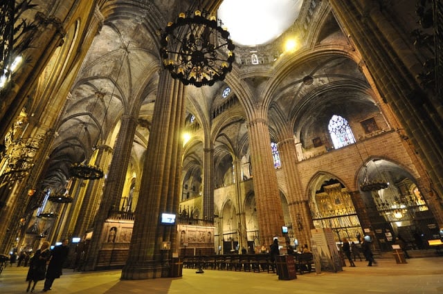 Interior da Catedral de Barcelona