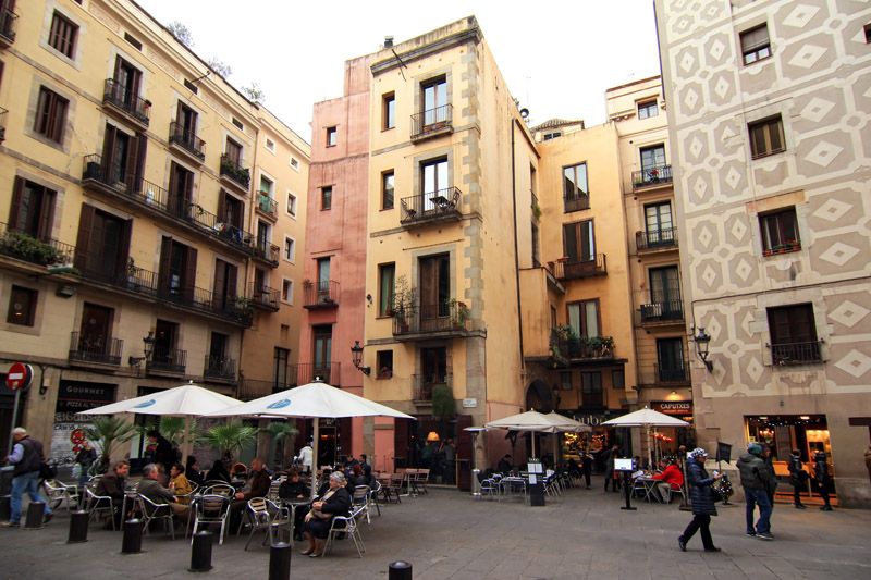 Plaça de Santa Maria em Barcelona