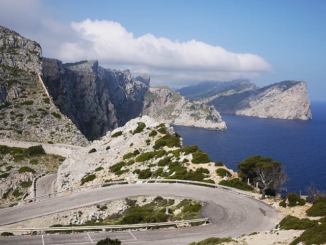 Vista da estrada até o Cap de Formentor