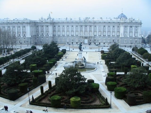 Palácio Real no inverno