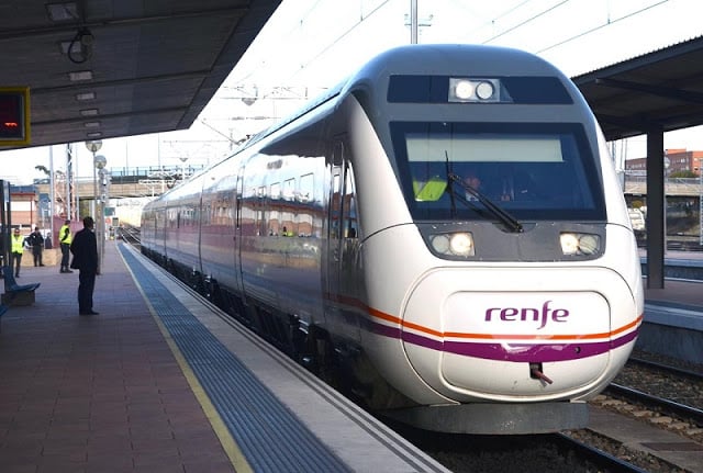 Trem Renfe na Espanha