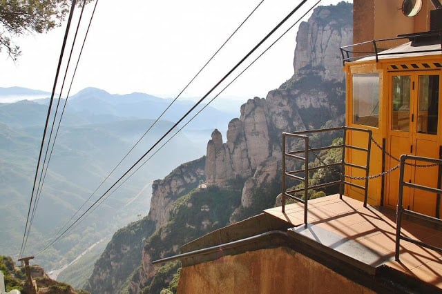 Como chegar ao Mosteiro de Montserrat - teleférico