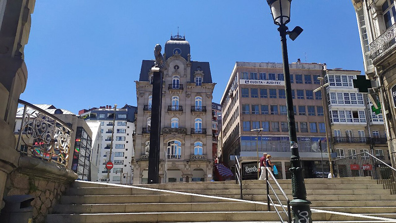 Região da Praça Porta do Sol em Vigo