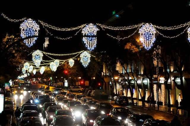 Iluminação das Ruas em Madri