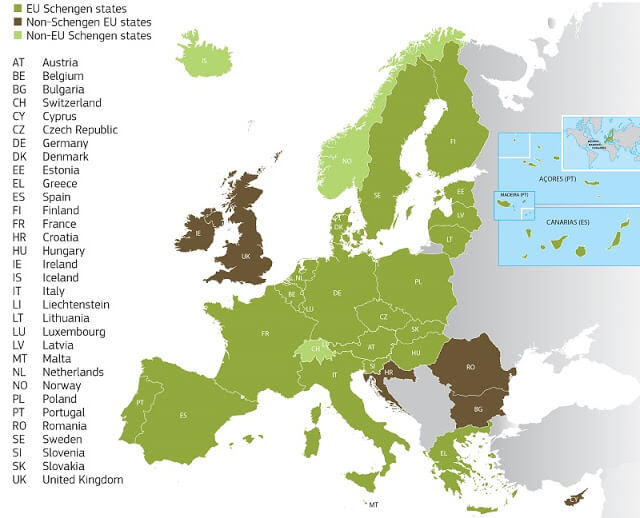Países do Espaço Schengen