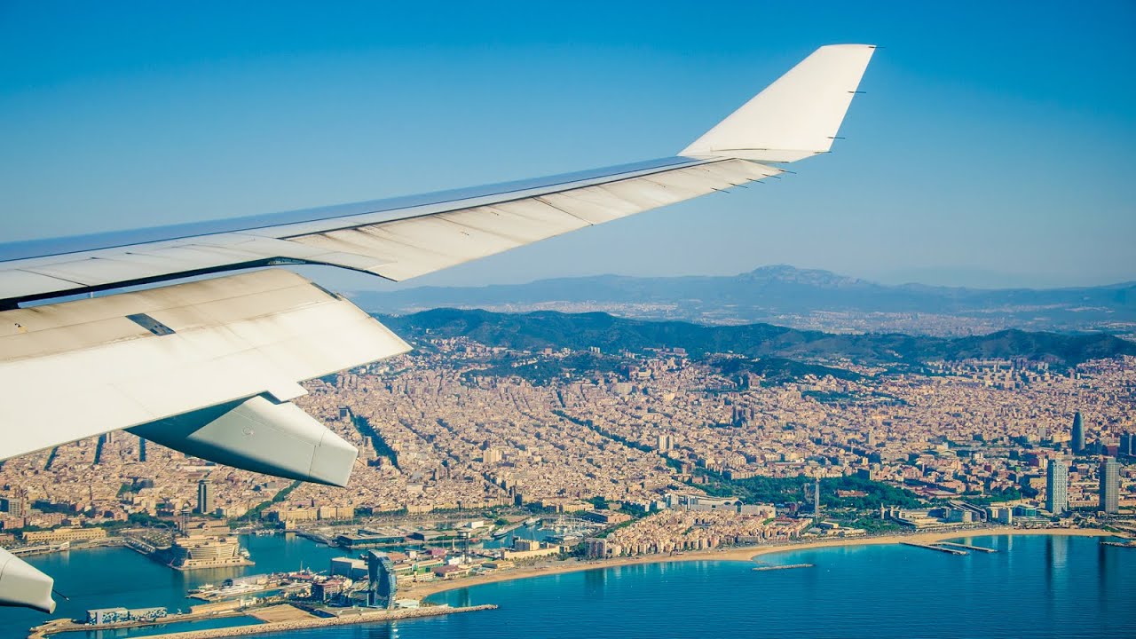 Avião em Barcelona