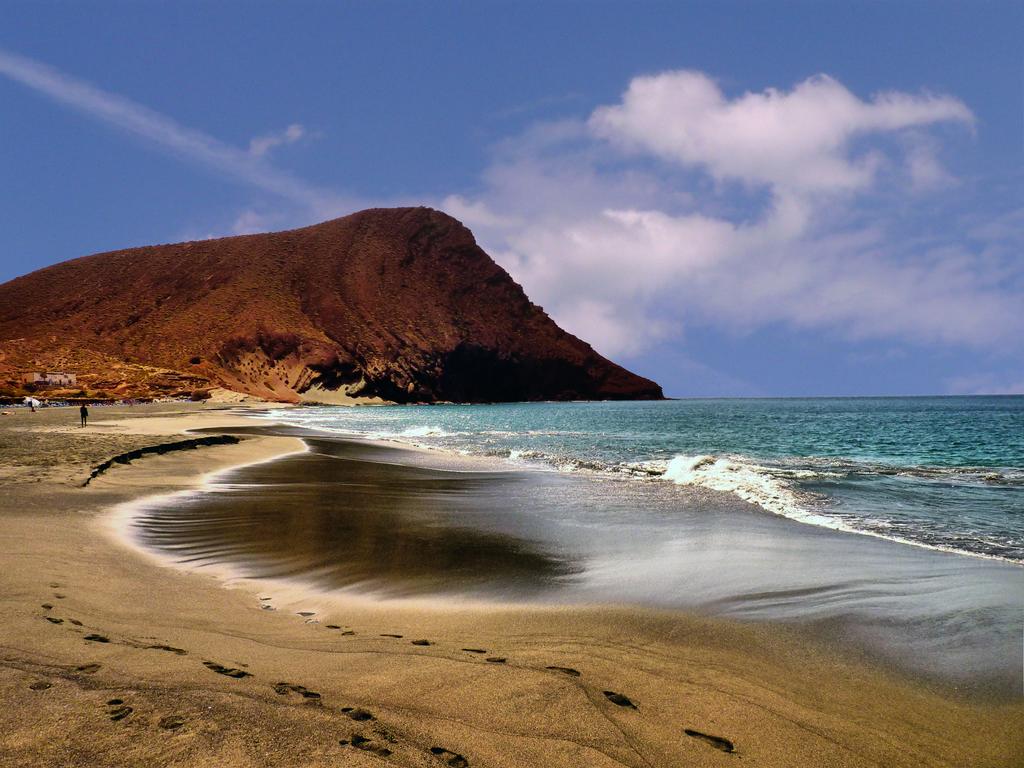 Vista da Praia de El Médano em Tenerife