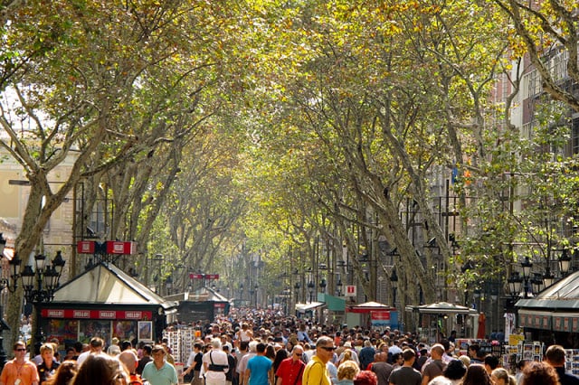 Las Ramblas em Barcelona