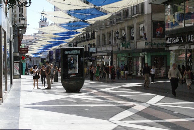Calle Preciados em Madri - compras