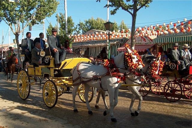 Carruagem na Feria de Sevilha