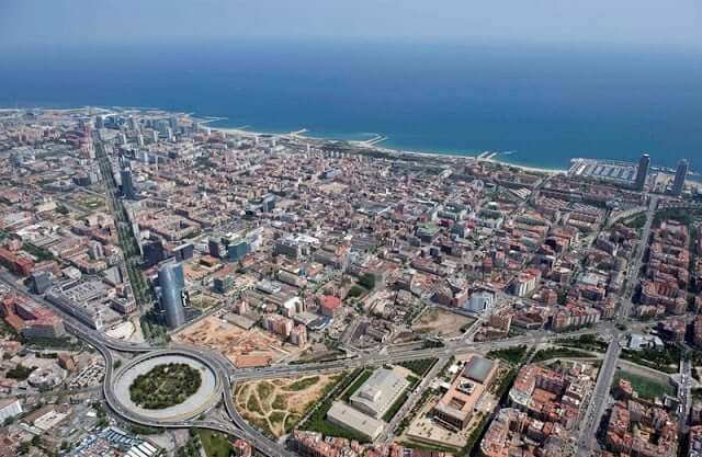 Vista aérea de Barcelona