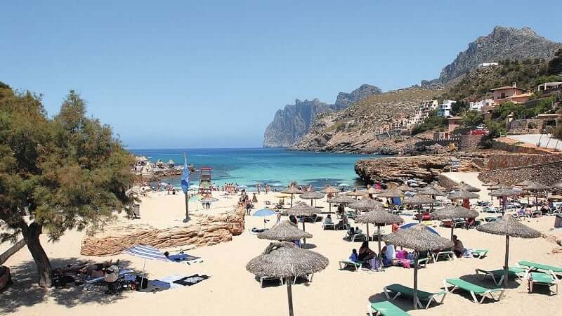 Praia na Ilha de Maiorca