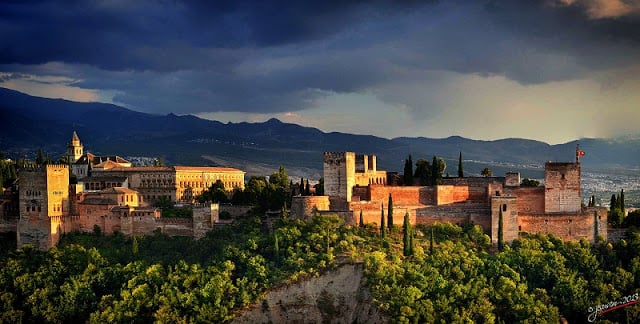 Visitas à Alhambra - noite