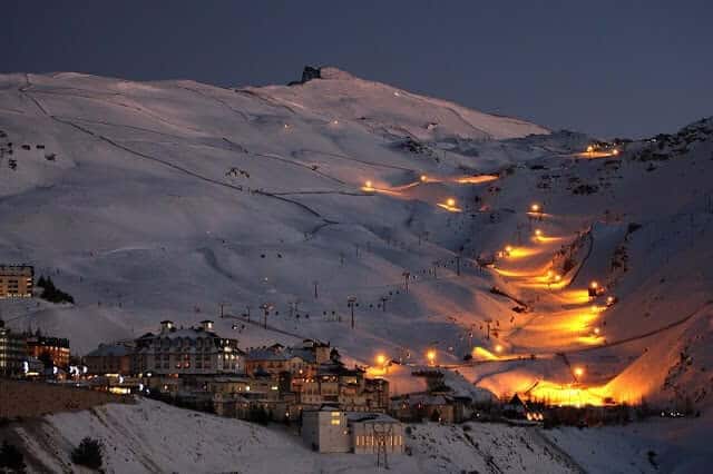 Sierra Nevada em Granada - noite