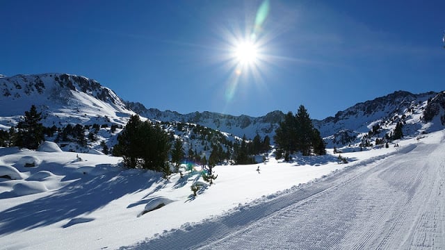 Estação de esqui na Espanha