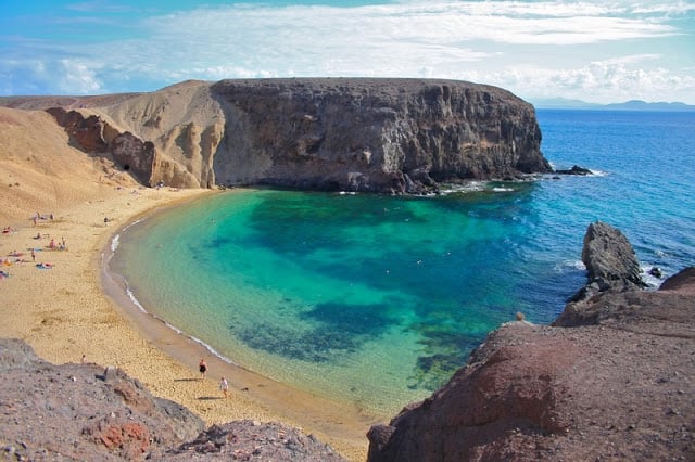 Playa de Papagayo em Lanzarote