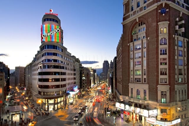 Gran Via em Madri