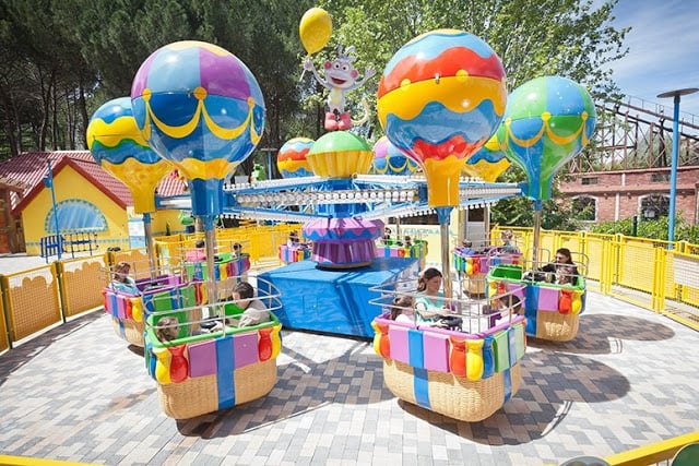 Área Nickelodeon Land no Parque de Atrações de Madri