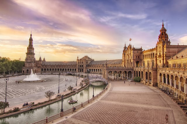 Praça de Espanha em Sevilha