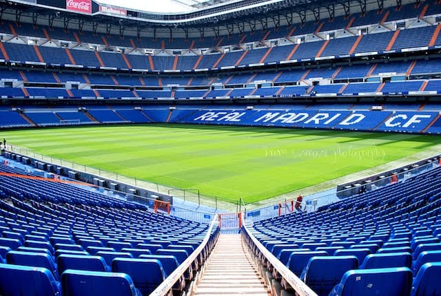 Estádio do Santiago Bernabéu em Madri