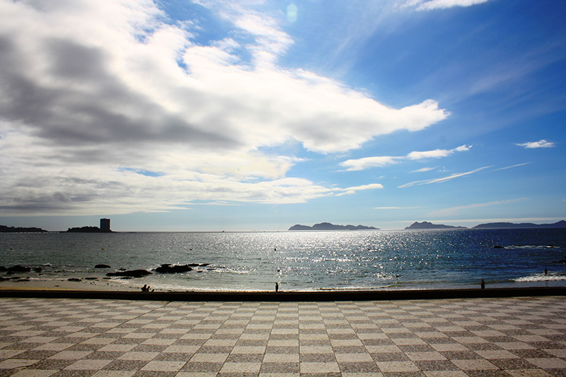 Praia de Samil em Vigo