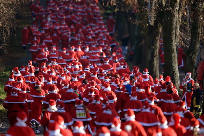 Corrida do Papai Noel em Madri