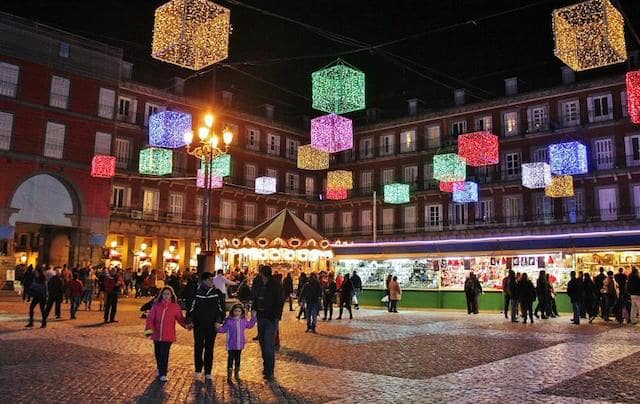 Mercado de Natal da Plaza Mayor