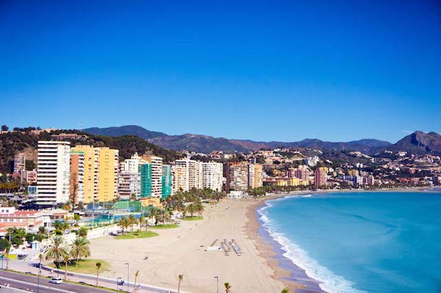 Playa de la Malagueta em Málaga