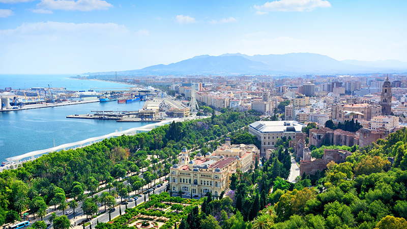 Vista de Málaga