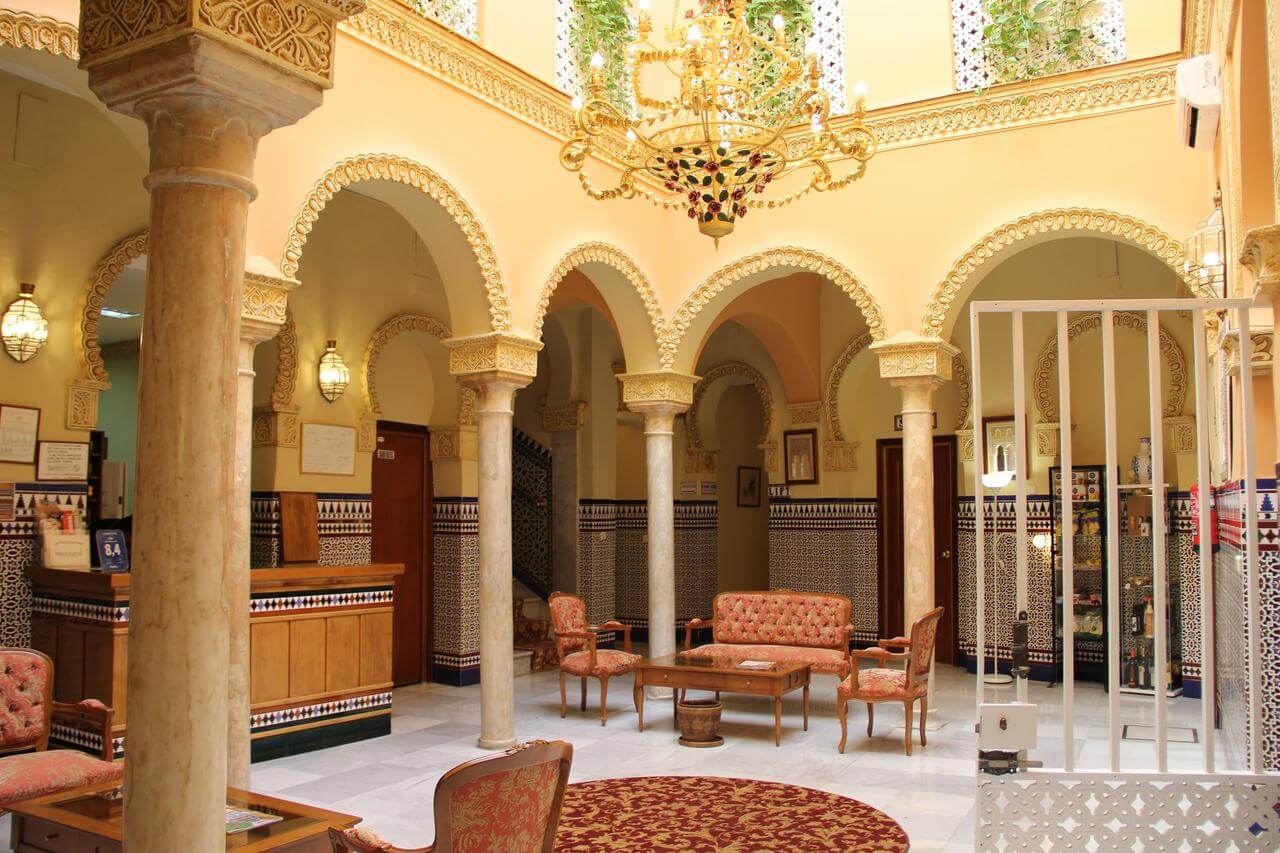 Hotel Zaida em Sevilha - interior do hotel