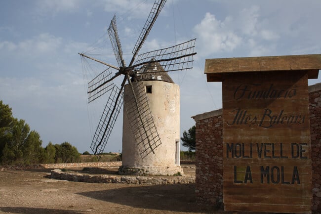 Moinhos de vento em Formentera - La Mola