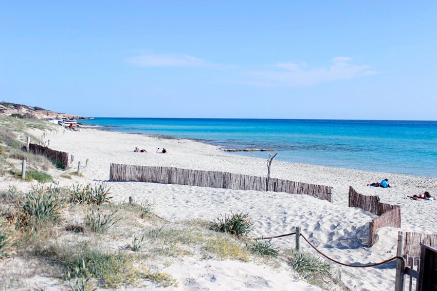 Playa de Migjorn em Formentera
