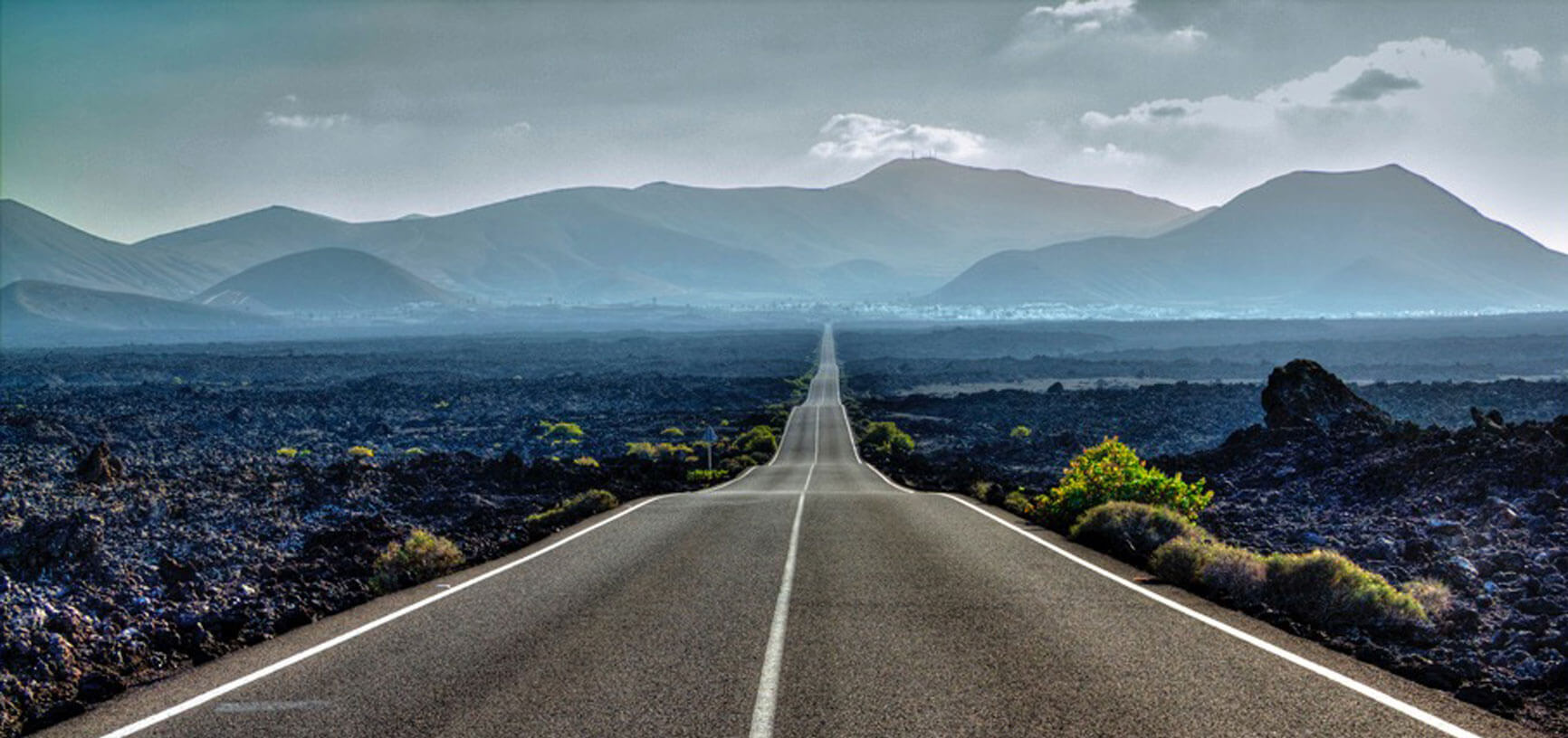 Estrada em Lanzarote