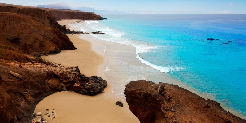 Ilha de Fuerteventura nas Ilhas Canárias