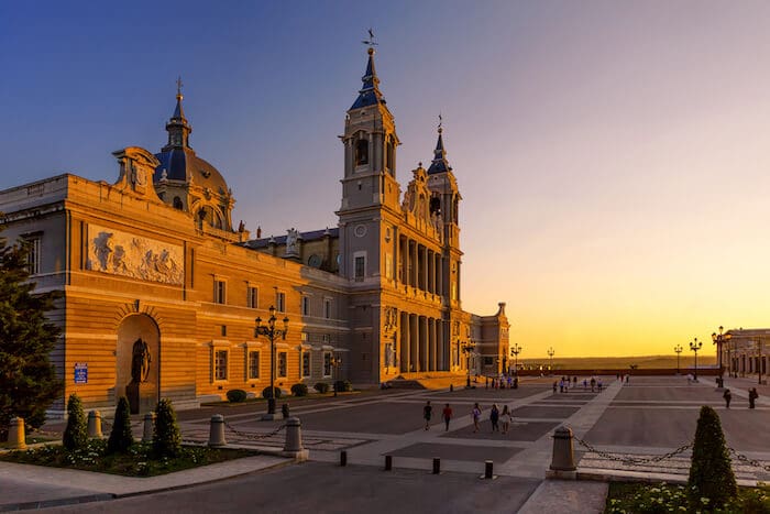 Santa María la Real de La Almudena is the Catholic cathedral in Madrid, the seat of the Roman Catholic Archdiocese of Madrid. It was consecrated by Pope John Paul II in 1993.