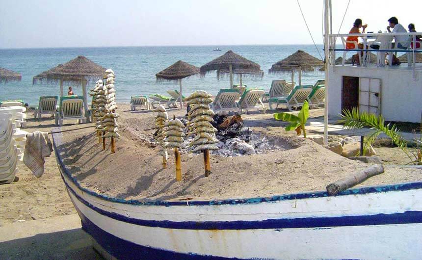 Playa Pedregalejo em Málaga