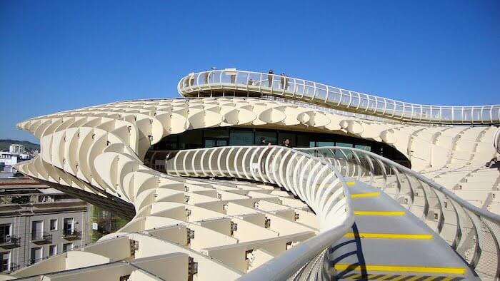 Vista do Espaço Metropol Parasol em Sevilha