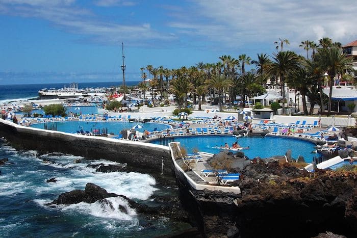 Lago Martianez em Tenerife