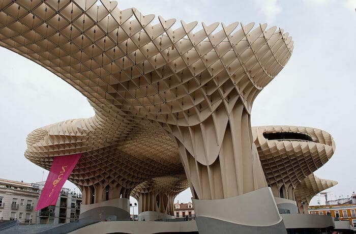 Estrutura Metropol Parasol em Sevilha