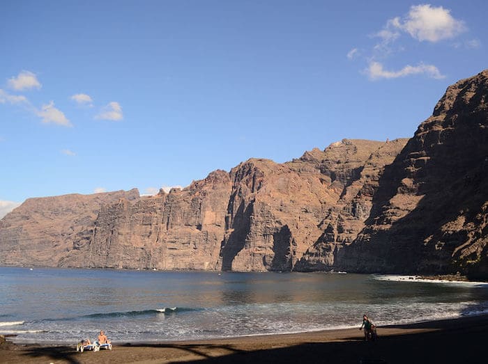 Praia Los Gigantes em Tenerife