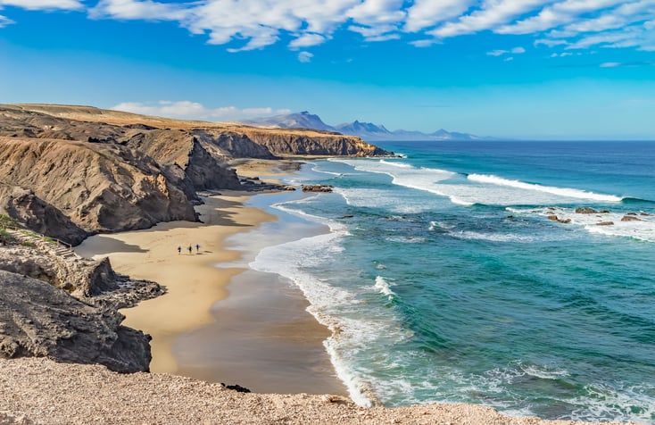 Praia em Fuerteventura