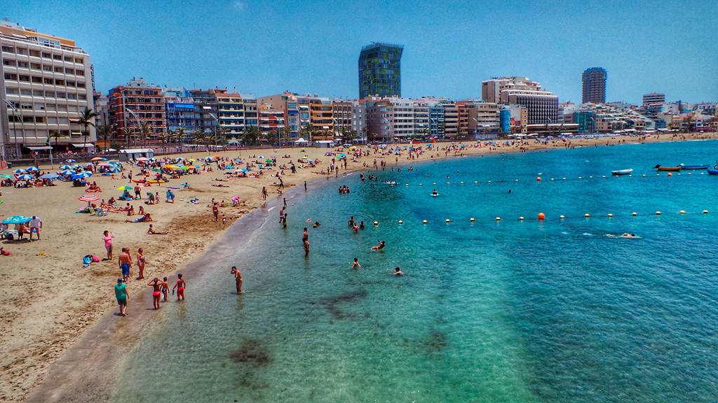 Las Canteras em Gran Canarias