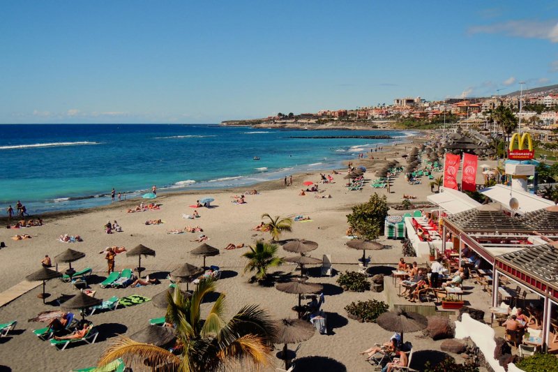 Vista da Playa de las Americas em Tenerife