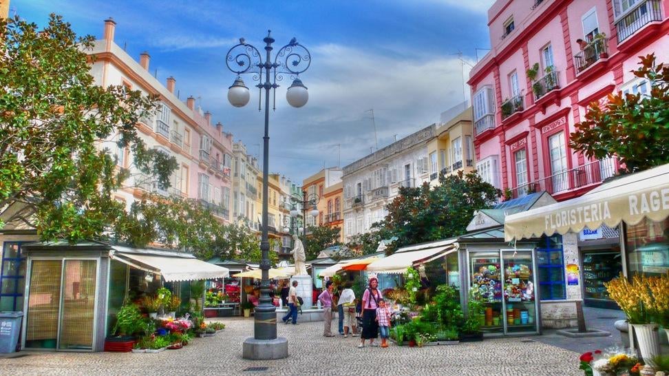 Plaza de las Flores em Cádiz