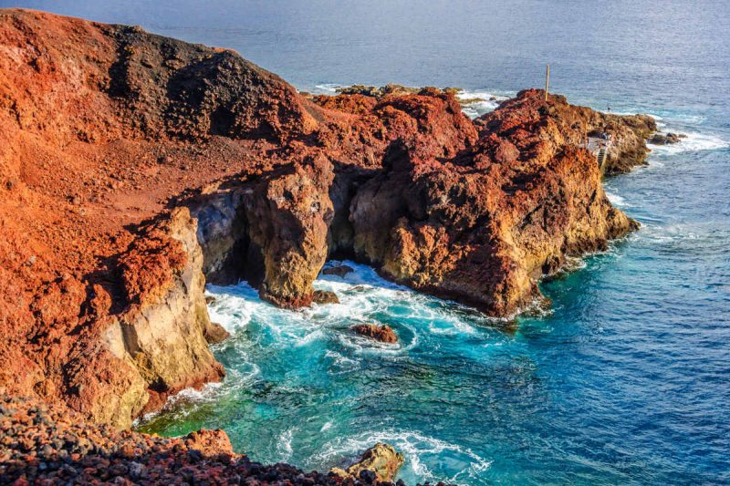 Vista aérea de Punta de Teno em Tenerife