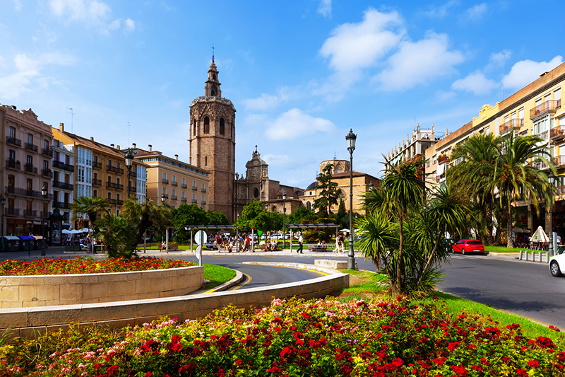 Plaza de la Reina em Valência